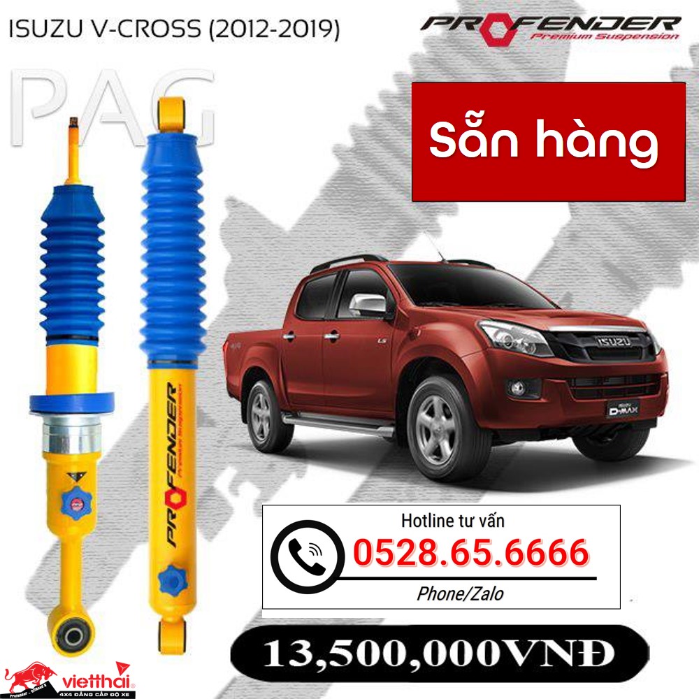 Phuộc Profender PAG chỉnh 4 chế độ dành riêng cho Isuzu D-Max đời 2012-2019